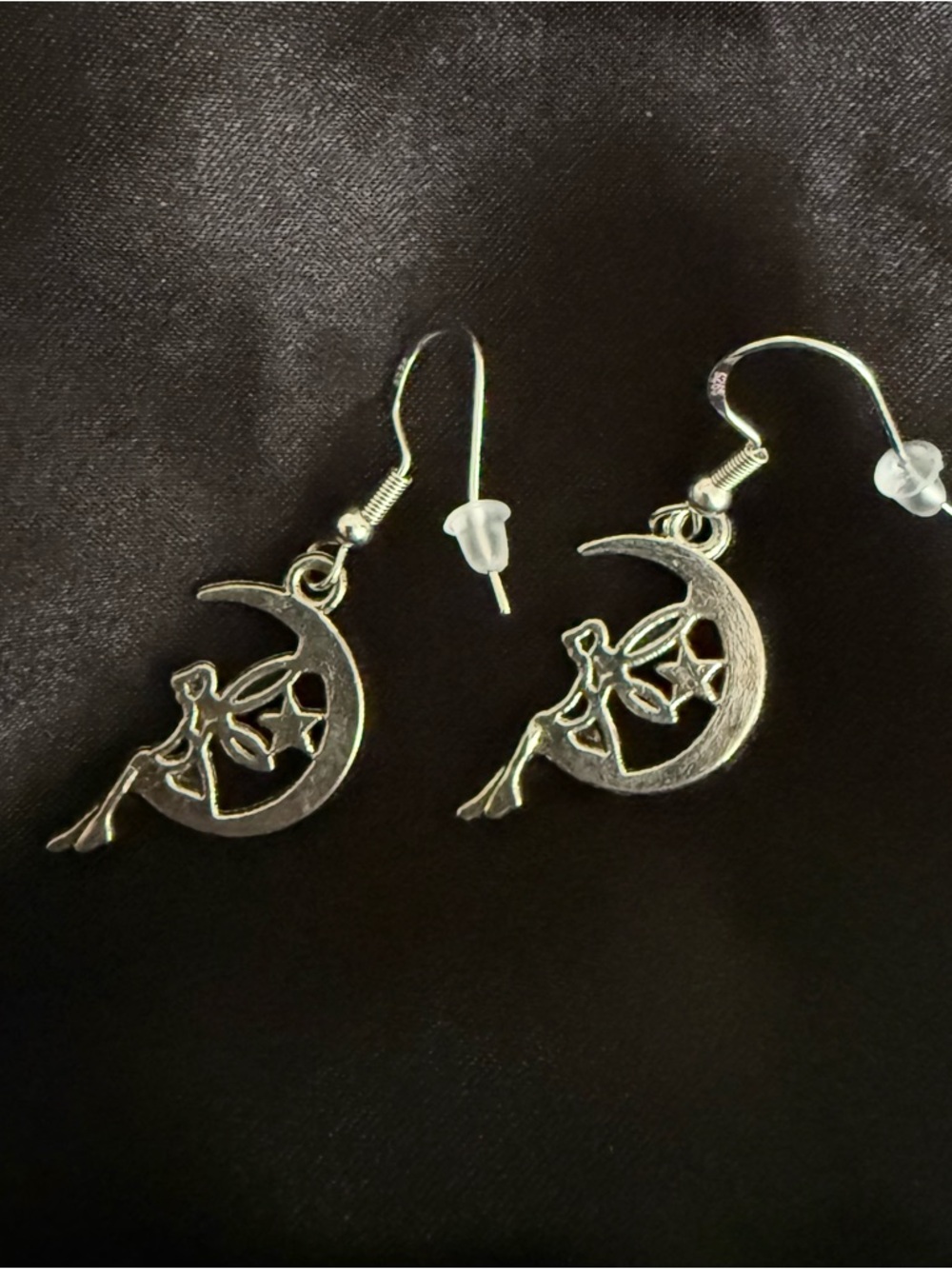 Moon Fairy Dangle Earrings Celestial Witchy
Silver Tone 925 Hooks - Picture 4 of 5